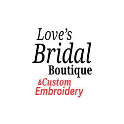 Love's Bridal Boutique & Custom Embroidery logo