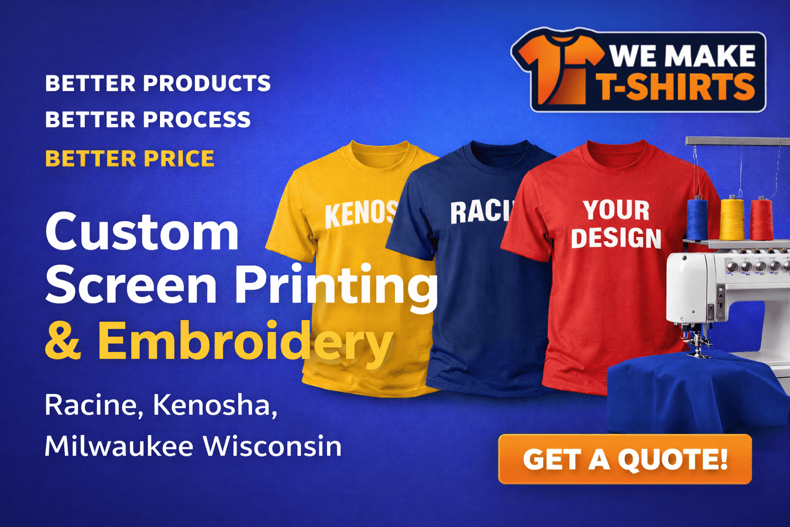 We Make T-Shirts logo